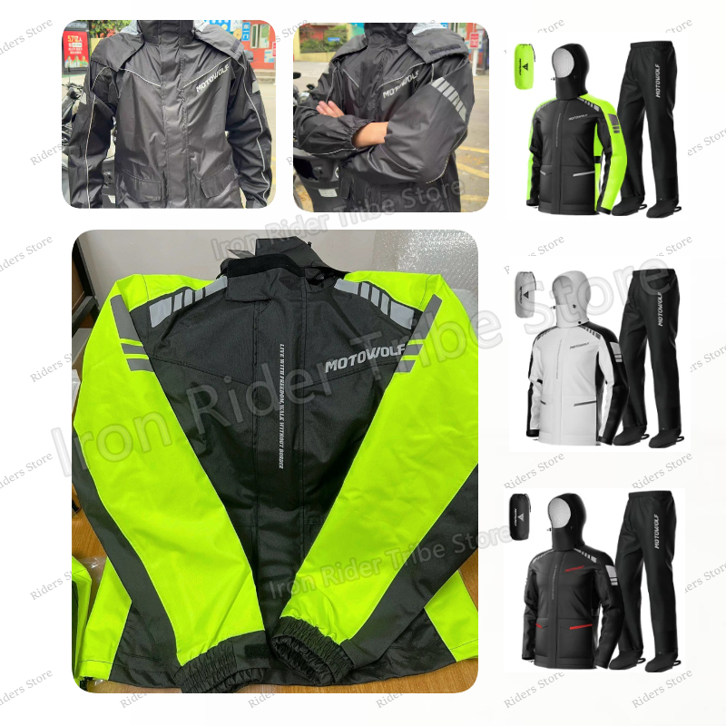 Cycling Commuter Rain Jacket - Jaqueta de Chuva Refletiva Impermeável Motowolf