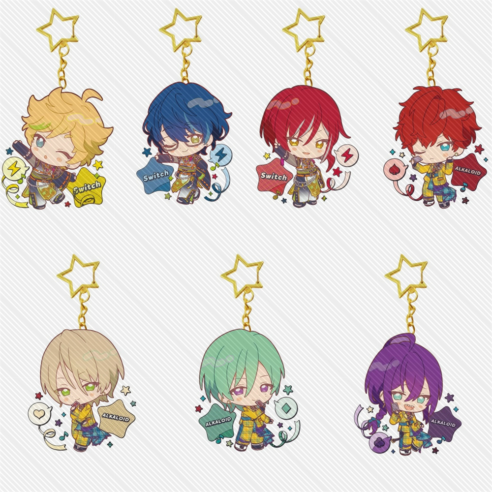 Chain Lock Combination - 6CM Game Ensemble Stars!! Chaveiro de
