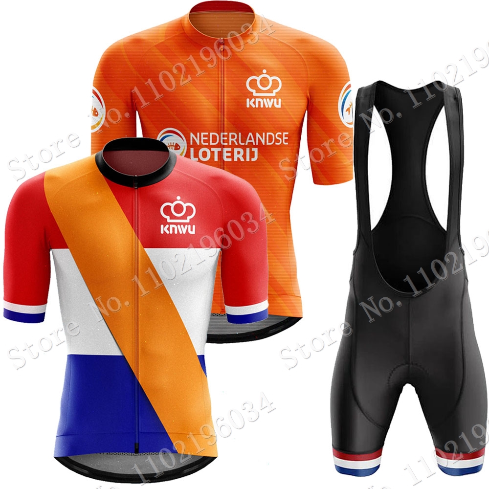 Cycling Commuter Clothing - Holanda Equipe Nacional Ciclismo Jersey Set