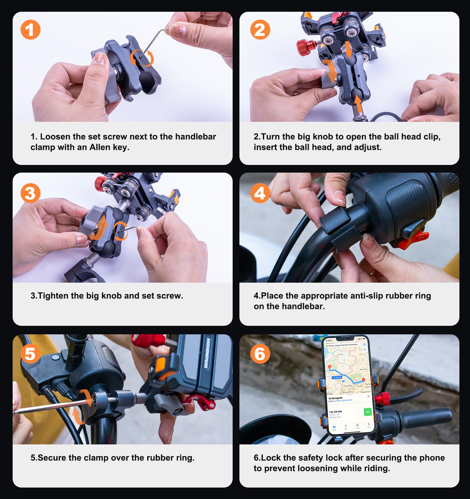Suporte de telefone para motoc - U Lock Heavy Duty avaliação e preço