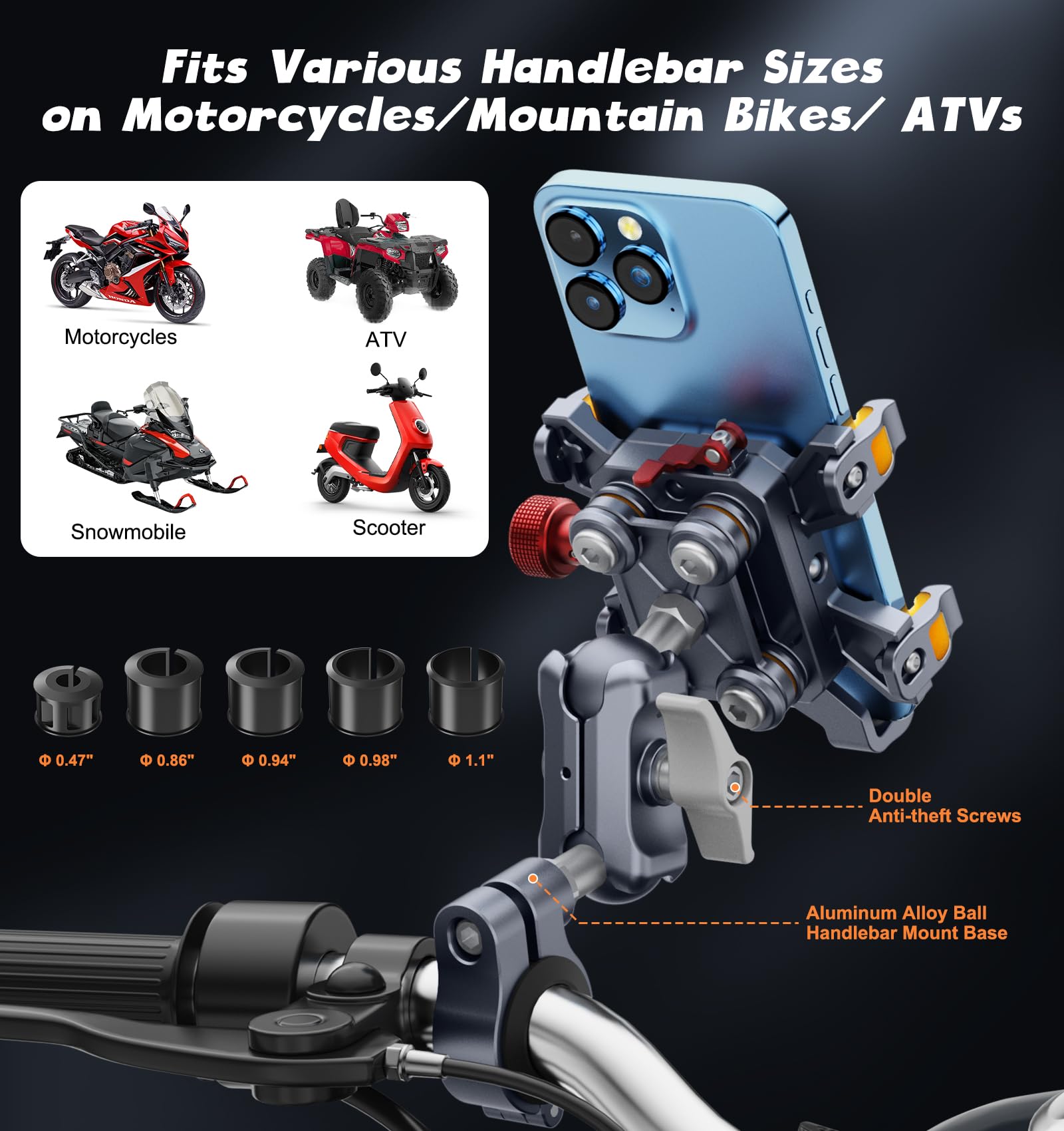 Suporte de telefone para motoc - U Lock Heavy Duty avaliação e preço