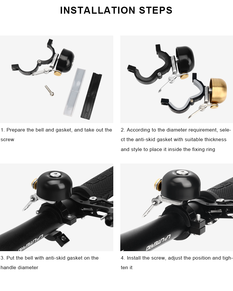 Retro sino da bicicleta de cob - Bell Handlebar Ring avaliação e preço