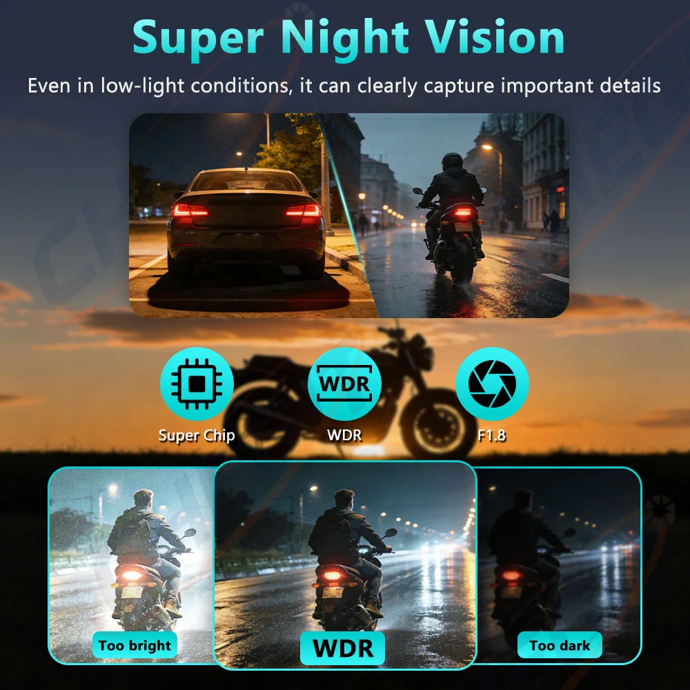 Novo 2k hd motocicleta dvr wif - Cycling Loop avaliação e preço