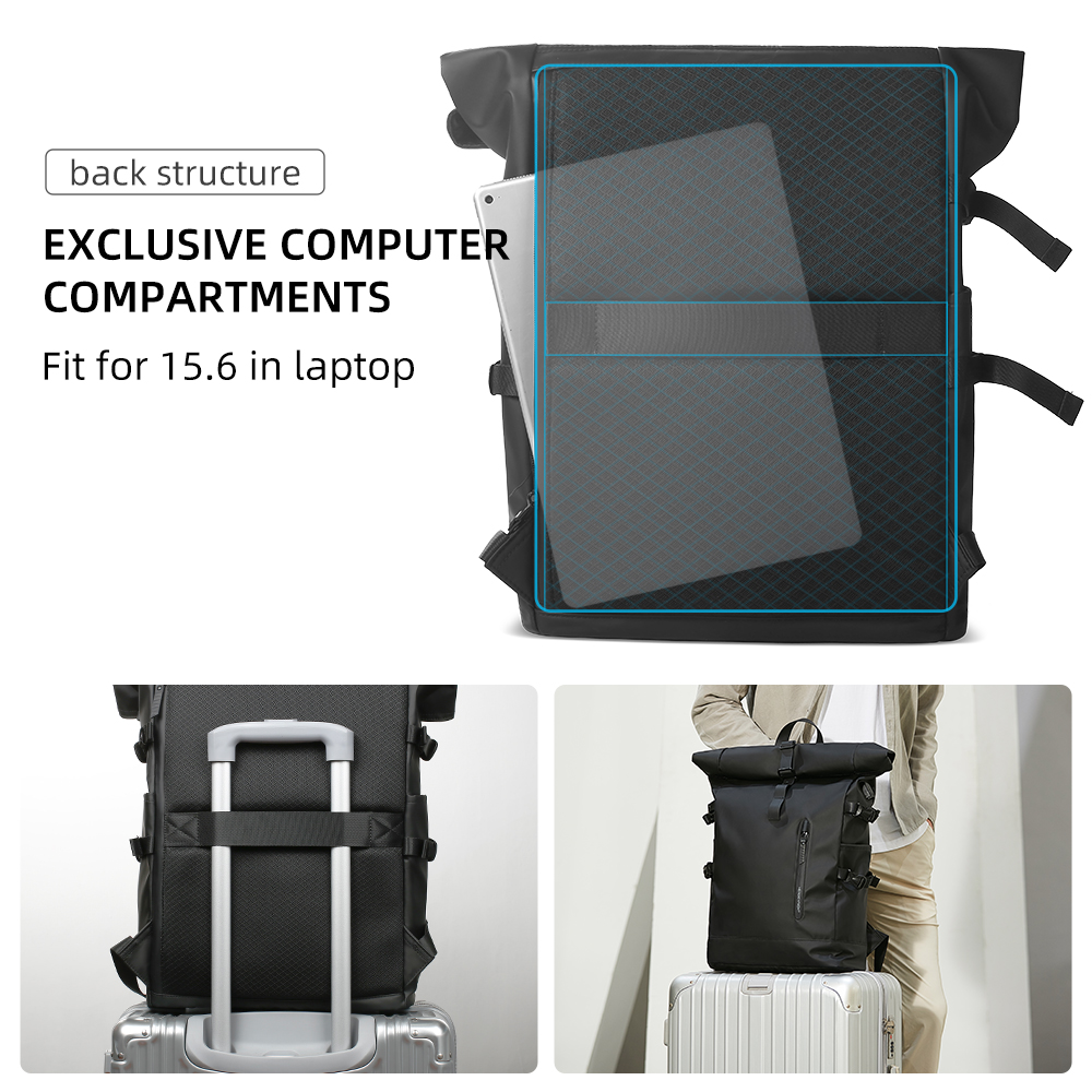 Mochila de viagem expansível h - Cycling Commuter Backpack Waterproof avaliação e preço