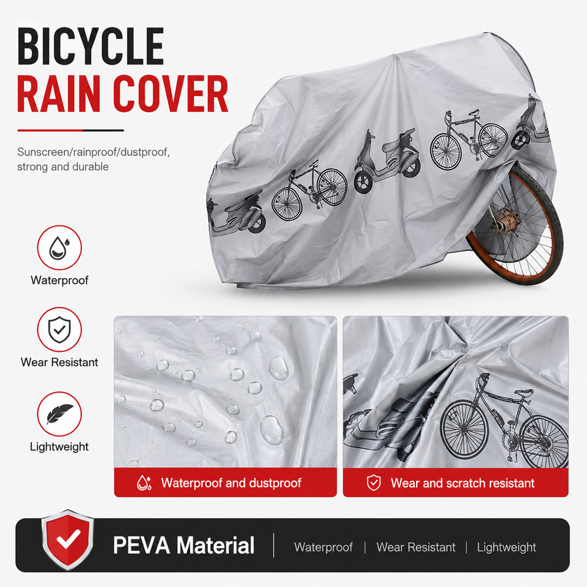 Capa de Chuva Universal para B - Cycling Commuter Backpack Waterproof avaliação e preço