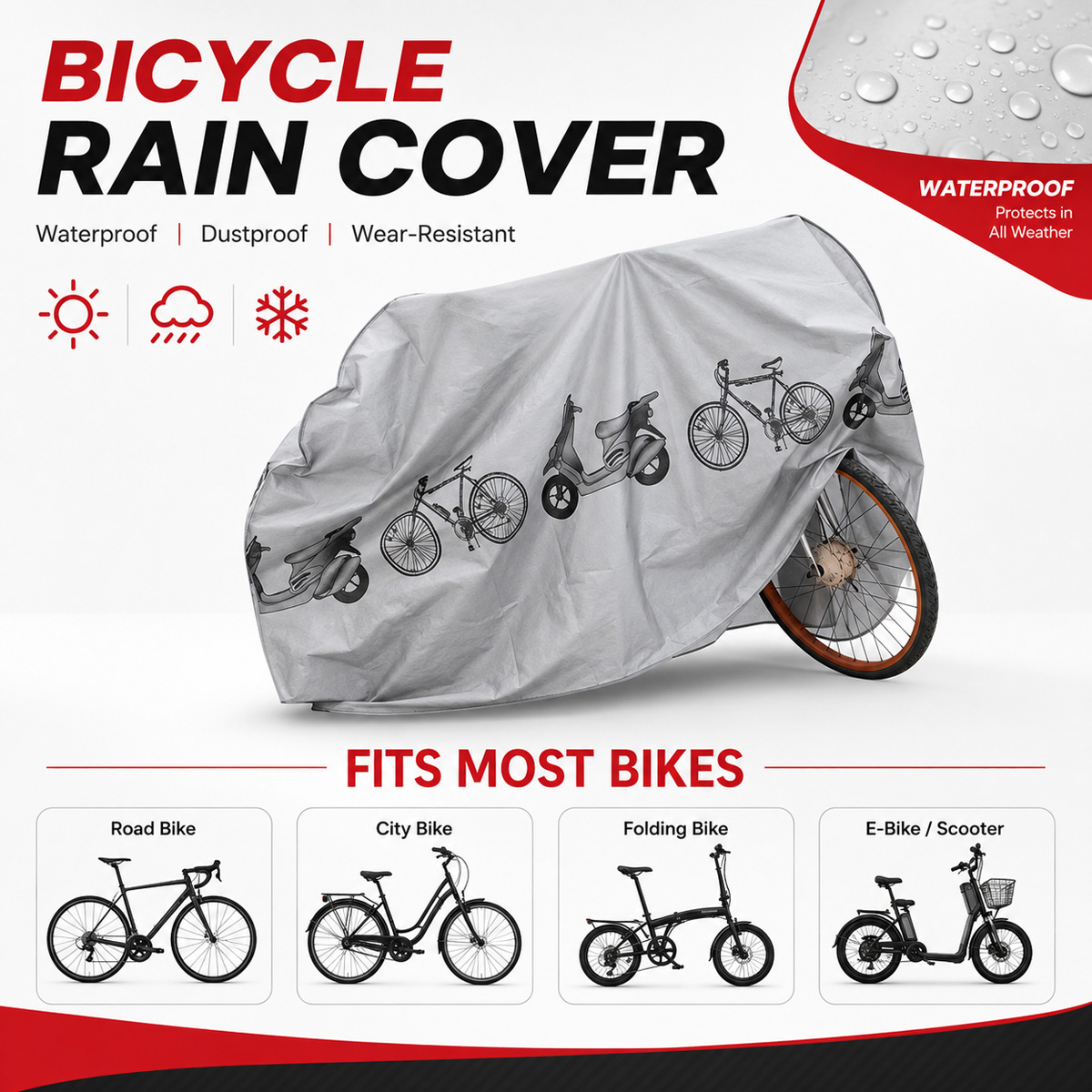 Capa de Chuva Universal para B - Cycling Commuter Backpack Waterproof avaliação e preço