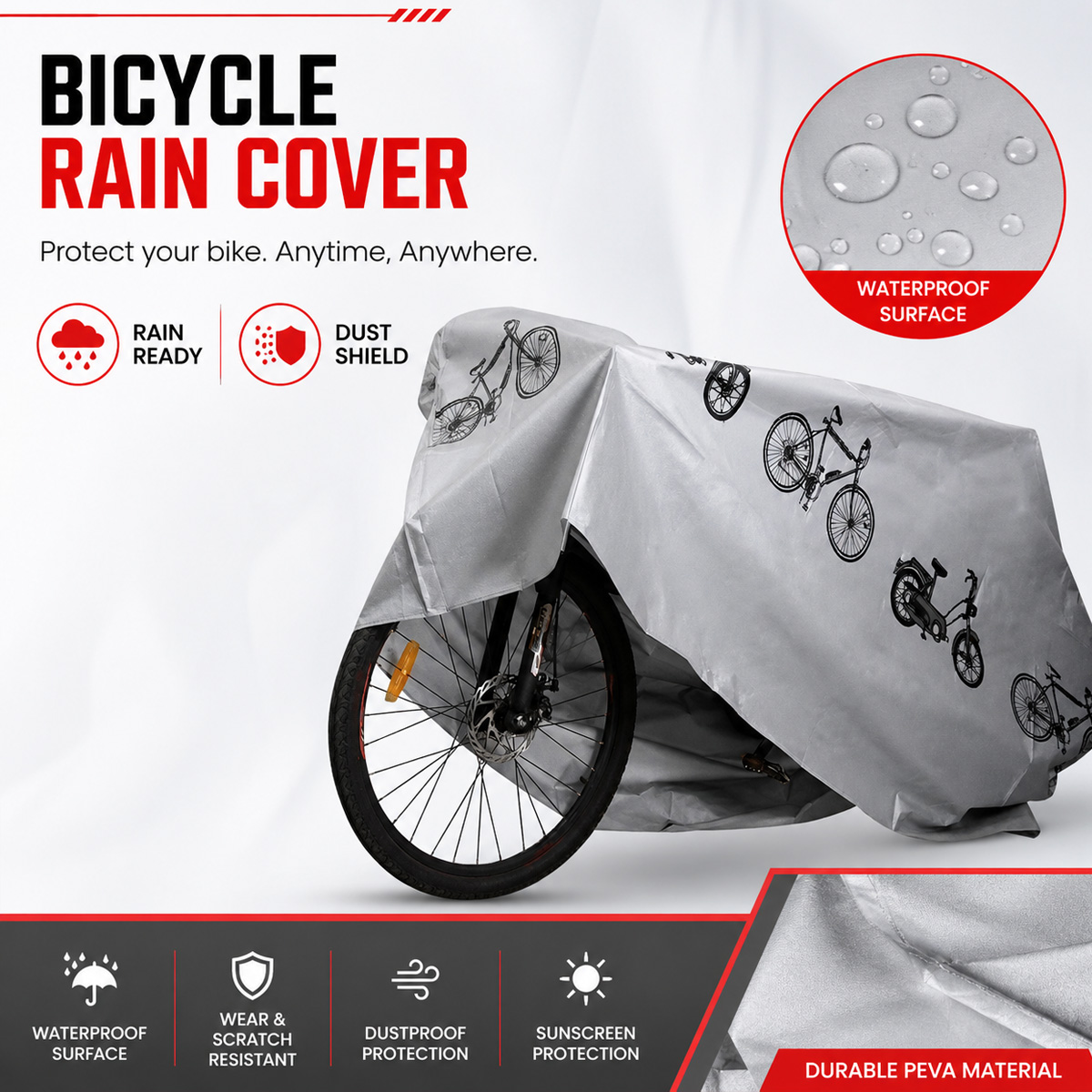 Capa de Chuva Universal para B - Cycling Commuter Backpack Waterproof avaliação e preço