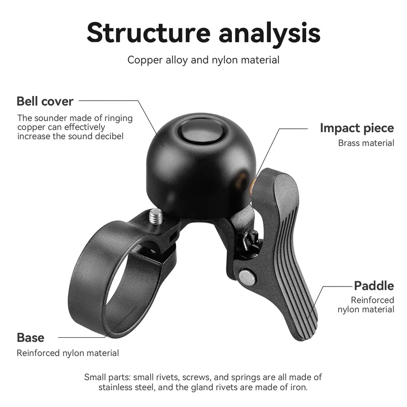 Rockbros mini sino de biciclet - Bell Handlebar Ring avaliação e preço