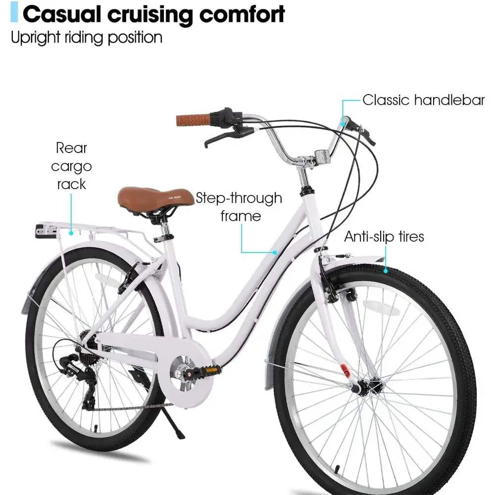 Bicicleta Cruiser de 7 Velocid - Cycling Commute Speed avaliação e preço