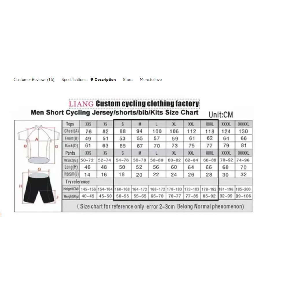 Conjunto de Ciclismo da Seleçã - Cycling Commuter Clothing avaliação e preço