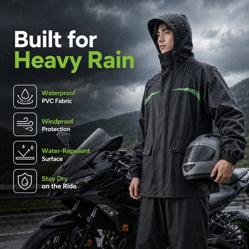 Conjunto de Chuva Impermeável  - Cycling Commuter Rain Jacket avaliação e preço